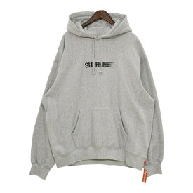 【中古】Supreme 23SS Motion Logo Hooded Sweatshirt モーションロゴ スウェット パーカー フーディー 全タグ有り 裏起毛 メンズ XLサイズ グレー シュプリーム トップス DM10951■