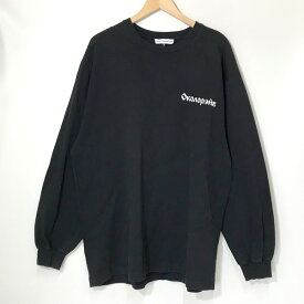 【中古】 Gosha Rubchinskiy G012-T013 ロンT 長袖 カットソー バックプリント オーバーサイズ ビッグシルエット カジュアル メンズ Sサイズ ブラック ゴーシャラブチンスキー トップス A4026◆