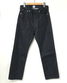 【中古】 POST OVERALLS 1397-12DB Five Pocket デニムパンツ Gパン ジーンズ 5ポケット カジュアル メンズ Sサイズ ブラック ポストオーバーオールズ ボトムス A4096◆