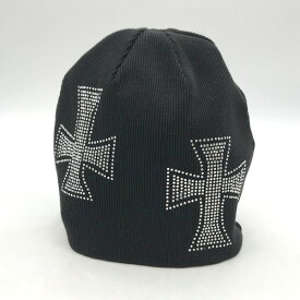 【中古】 UNKNOWN LONDON ニット帽 ニットキャップ 帽子 カジュアル メンズ ブラック アンノウン 帽子 B4154◆