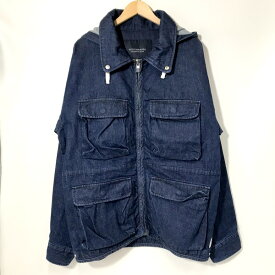 【中古】 SCOTCH&SODA 151082-19FWMD-A10 デニムパーカージャケット オーバーサイズ フーディー カジュアル メンズ Mサイズ インディゴ スコッチアンドソーダ A4168◆