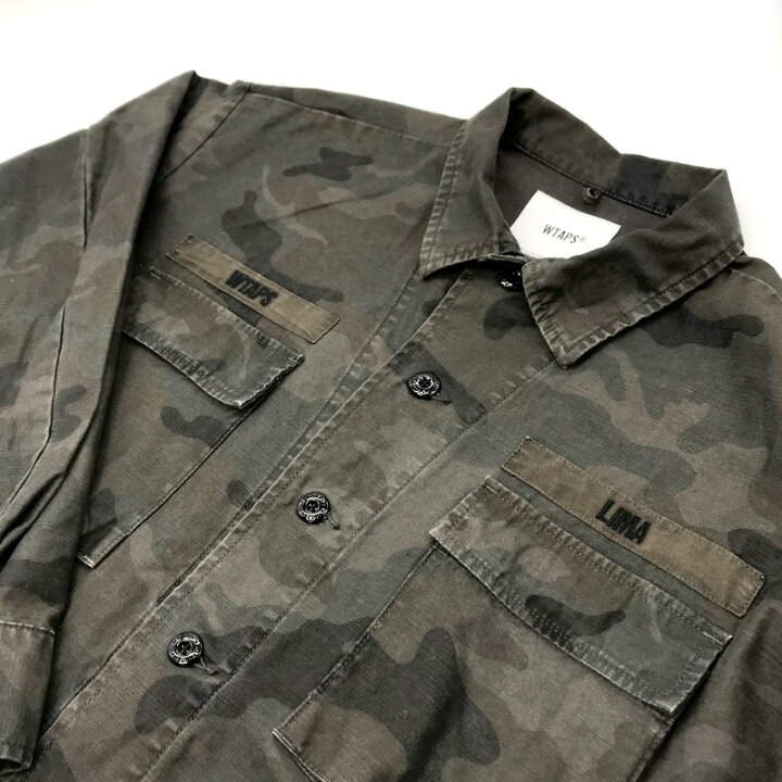 楽天市場】【中古】 WTAPS JUNGLE LS 02 201WVDT-SHM03 ウォッシュ加工 