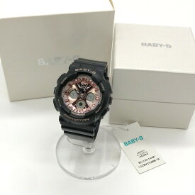 【中古】 CASIO BABY-G BA-130-1A4JF 腕時計 ウォッチ 箱付 カジュアル 通勤 通学 ビジネス アウトドア レディース ブラック カシオ 服飾小物 B4236◆