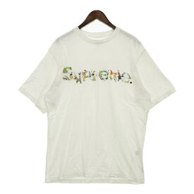 【中古】Supreme 23SS Animal Kingdom S/S アニマルキングダム Tシャツ 半袖 カットソー 刺繍ロゴ ストリート メンズ Mサイズ ホワイト シュプリーム トップス DM11268■