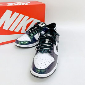 【中古】NIKE W DUNK LOW SE FQ8143-001 ウィメンズ ダンク ロー SE ジャスト ドゥ イット スニーカー シューズ 美品 箱付き メンズ 26.5cm ホワイト系 ナイキ 靴 DF11400■