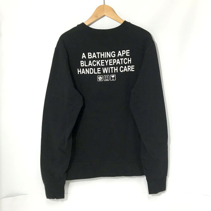 楽天市場】【中古】 A BATHING APE ブラックアイパッチ スエット 美品 