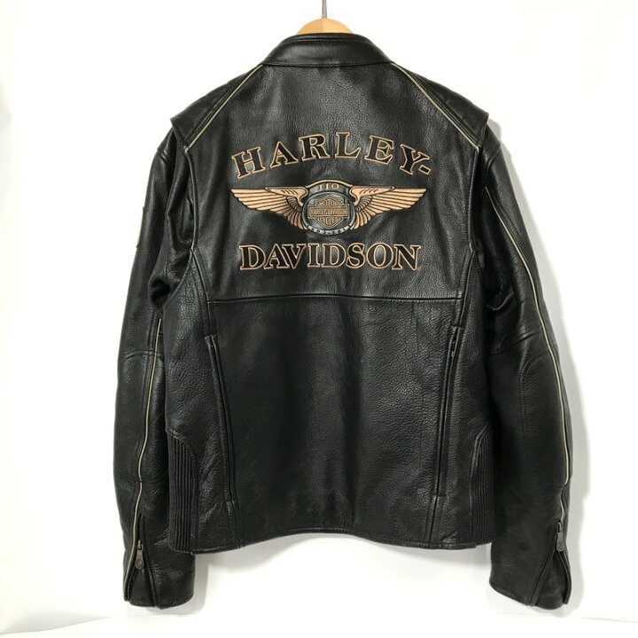 楽天市場】【中古】 HARLEY DAVIDSON レザージャケット 110周年モデル 