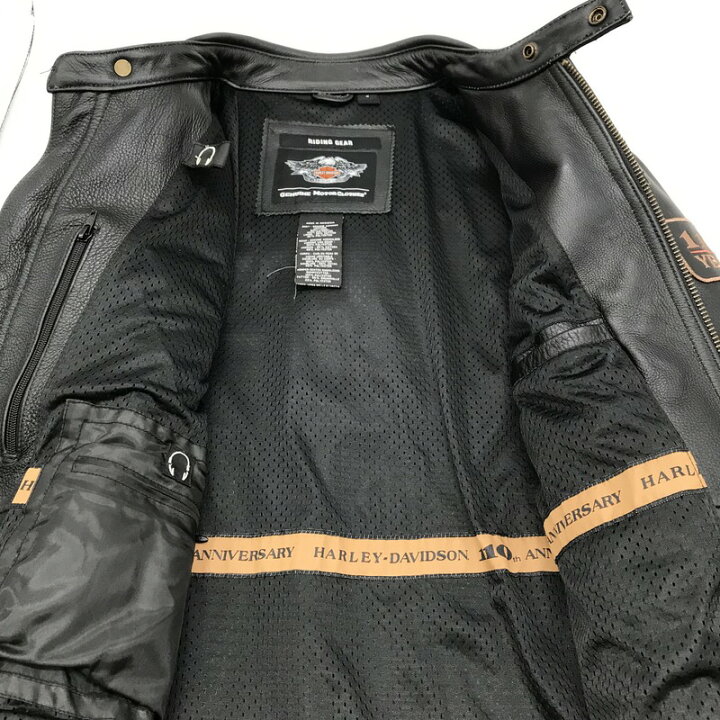 楽天市場】【中古】 HARLEY DAVIDSON レザージャケット 110周年モデル 