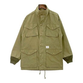 【中古】WTAPS MC JACKET ジャケット ブルゾン ミリタリー 191WVDT-JKN04 4ポケット コットン メンズ サイズ01 カーキ系 ダブルタップス アウター DM13540■