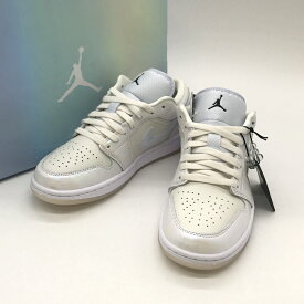【中古】 NIKE WMNS AIR JORDAN 1 LOW SE LUNAR NEW YEAR スニーカー 美品 HF4080-001 ローカット シューズ カジュアル メンズ 25.5cm ホワイト ナイキ 靴 B12837◆