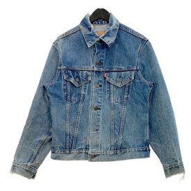 【中古】LEVI'S 70s 80s 70505-0217 ジージャン デニム ジャケット Gジャン スモールe 4th 古着 ビンテージ ヴィンテージ メンズ サイズ40 インディゴ リーバイス アウター DM14447■