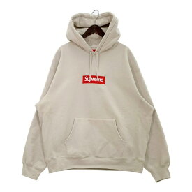 【中古】Supreme 24AW Box Logo Hooded Sweatshirt ボックスロゴ スウェット パーカー フーディー トレーナー 裏起毛 メンズ XLサイズ ベージュ シュプリーム トップス DM14633■