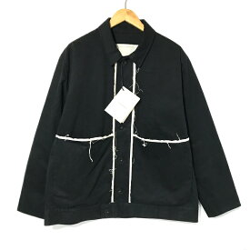 【中古】 toogood ジャケット THE QUARRYMAN JACKET タグ付き クアリーマン ブルゾン 無地 カジュアル メンズ Lサイズ ブラック トゥーグッド アウター A13261◆