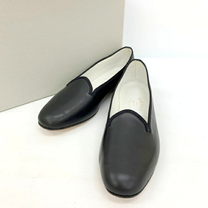 楽天市場】【中古】ヴィエイユ ゴートレザー 山羊革 フラット シューズ 
