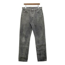 【中古】LEVI'S 505 90s オレンジタブ ジーンズ デニムパンツ Gパン ボトムス 先染めブラック USA製 古着 アメカジ メンズ W36 L34 ブラック系 リーバイス ズボン DM15203■