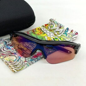 【中古】OAKLEY オークリー RADARLOCK レーダーロック サングラス メガネ 眼鏡 アイウェア メンズ マットブラック 服飾 DF15936■
