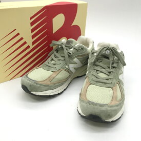 【中古】 New Balance ニューバランス スニーカー U990GT4 メンズ 27cm グリーン 靴 B14020◆