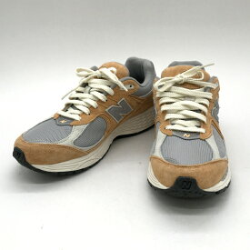 【中古】 New Balance ニューバランス スニーカー M2002RHM メンズ 27.5cm オレンジ グレー 靴 B14061◆