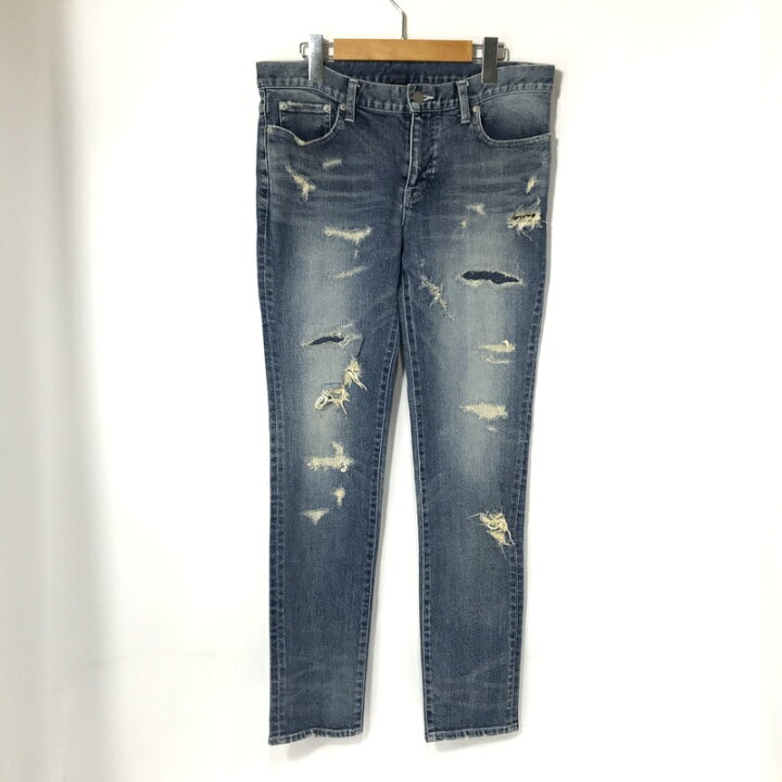 楽天市場】【中古】 AKM エーケーエム デニムパンツ ダメージ加工 