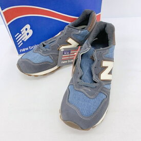 【中古】NEW BALANCE CONE MILLS ニューバランス コーンミルズ M1300CD ローカット デニム スニーカー シューズ メンズ 28cm インディゴ 靴 DF16481■