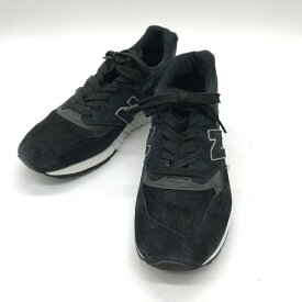 【中古】 New Balance ニューバランス スニーカー M998TCB PONY HAIR BLACK ブラック メンズ 26cm ブラック 靴 B14553◆