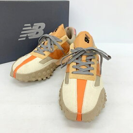 【中古】NEW BALANCE ニューバランス UX-72 スニーカー UXC72WA マインドフルグレー ローカット シューズ メンズ 28cm ベージュ オレンジ 靴 DF16533■