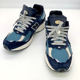 【中古】 NEWBALANCE ニューバランス M2002RDF スニーカー ローカット メンズ 27.5cm ネイビー系 靴 DF16665■