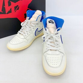 【中古】NIKE AWAKE NY ナイキ アウェイク スニーカー シューズ JORDAN AIR SHIP PE SP ジョーダン エア シップ FN8675-104 メンズ 27cm ホワイト ブルー 靴 DF16655■