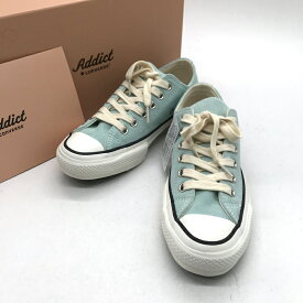 【中古】 Converse コンバース スニーカー Addict Chuck Taylor Suede OX Mint 1CL692 アディクト チャックテイラー 23cm ミント 靴 B14697◆