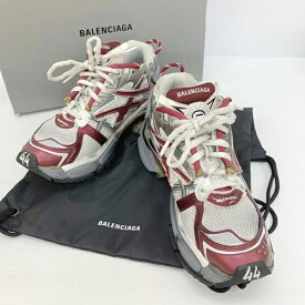 【中古】BALENCIAGA KITH バレンシアガ キス スニーカー シューズ RUNNER ランナー メンズ 29cm ワイン グレー ホワイト 靴 DF16861■
