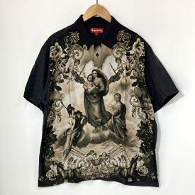 【中古】 Supreme シュプリーム ポロシャツ 半袖 Heavenly Silk Polo シルク メンズ Lサイズ ブラック トップス A15133◆