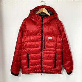 【中古】 NANGA ナンガ ホワイトレーベル ダウンジャケット MOONLOID メンズ Mサイズ レッド アウター A15213◆