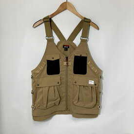【中古】 NANGA ナンガ フィールドベスト タキビリップストップ NW2211-1E223 メンズ Mサイズ ベージュ トップス A15219◆