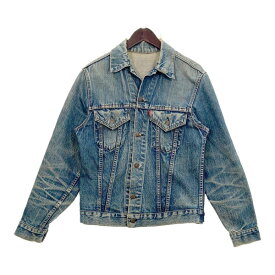 【中古】LEVI'S リーバイス 両面ビッグE 不均等V 4th 60s-70s デニムジャケット トラッカージャケット Gジャン ジージャン メンズ インディゴ アウター DM17308■