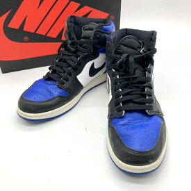 【中古】 Nike ナイキ スニーカー Air Jordan 1 Retro High OG Royal Toe 555088-041 エアジョーダン 1 レトロ ハイ OG メンズ 28.5cm ホワイト ブルー ブラック 靴 B15193◆