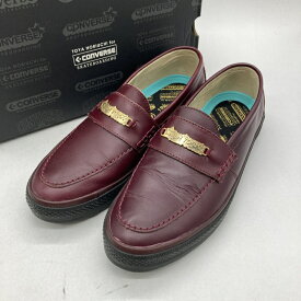 【中古】CONVERSE SKATEBOARDING コンバース CSローファーSKトウヤホリウチプラス スニーカー 1SD207メンズ 28cm レッドブラウン 靴 B15460◆