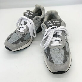 【中古】NEW BALANCE ニューバランス スニーカー シューズ MR993GL USA製 メンズ 26.5cm グレー 靴 DF17704■