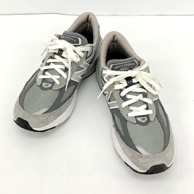 【中古】NEW BALANCE ニューバランス スニーカー シューズ M990GL6 USA製 メンズ 26.5cm グレー 靴 DF17703■