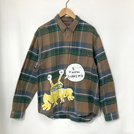 【中古】 Supreme シュプリーム シャツ Daniel Johnston Plaid Shirt 長袖 メンズ Mサイズ マルチカラー トップス A15643◆