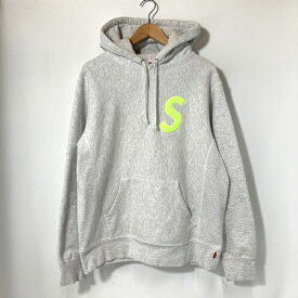 【中古】 Supreme シュプリーム パーカー フーディー S Logo Hooded Sweatshirt スウェット メンズ Mサイズ グレー トップス A15655◆