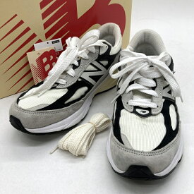 【中古】New Balance ニューバランス スニーカー 990v6 Made in USA U990TG6 メンズ 27cm ベージュ グレー ブラック 靴 B15824◆
