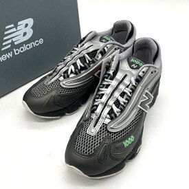 【中古】 New Balance ニューバランス スニーカー M1000T メンズ 26.5cm ダークグレー シルバー 靴 B15972◆