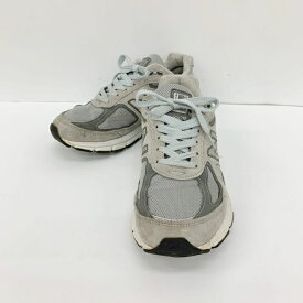 【中古】NEW BALANCE ニューバランス M990GL4 スニーカー シューズ メンズ 26cm グレー 靴 DF18260■