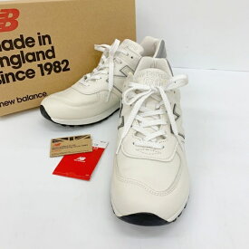 【中古】NEW BALANCE ニューバランス ローカット スニーカー シューズ M576WWL イングランド製 メンズ UK8 1/2 ホワイト 靴 DF18569■