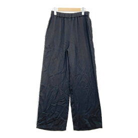 【中古】 Spick ＆ Span スピック＆スパン レースラインパンツ レディース Mサイズ相当 ブラック ボトムス DL19725■