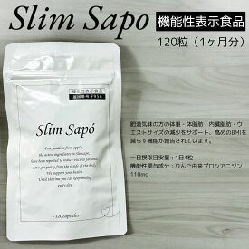 スリムサポ 120粒 1ヶ月分 リンゴ抽出物含有食品 ダイエットサプリ アリュール 機能性表示食品 賞味期限2025年6月2日 日本もったいない食品センター ecoeat エコイート 通販 賞味期限切れ 賞味期限切迫 規格外 訳アリ 食品