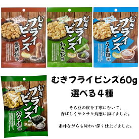 むきフライビンズ 60g そら豆 選べる4種（黒胡椒 わさび うま塩 のり塩） 賞味期限2025年9月26日以降 日本もったいない食品センター ecoeat エコイート 通販 賞味期限切れ 賞味期限切迫 規格外 訳アリ 食品