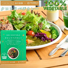クロレラベジカレー （1人前180g/中辛） 100％ VEGETABLE 南雲吉則博士監修 賞味期限2025年7月9日以降 日本もったいない食品センター ecoeat エコイート 通販 賞味期限切れ 賞味期限切迫 規格外 訳アリ 食品