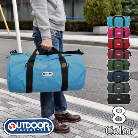 ボストンバッグ メンズ/OUTDOOR PRODUCTS (アウトドア プロダクツ) 2way ドラムバッグ/メンズ レディース アウトドアプロダクツ ブランド ボストンバッグ ロールボストンバッグ ビッグ ロールボストン 232 斜めがけ 大きい 大型 軽量 通学 無地 シンプル ブラック 黒