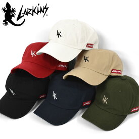 LARKiNS ラーキンス コットン LKロゴ ローキャップ /メンズ レディース 男女兼用 キャップ 帽子 CAP ベースボールキャップ ストリート系 カジュアル かっこいい かわいい おしゃれ アウトドア フェス ロゴ 無地 シンプル 刺繍 フリーサイズ ブランド LK トカゲ/